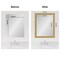Amanti Art Mirror Makeover Bathroom Mirror Frame Border Kit - Fully Assembled Peel and Stick Frame - Mirror NOT Included - Grace Brushed Gold Trim